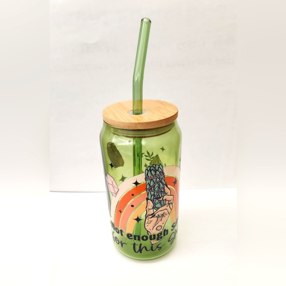 COPY - "Not Enough Sage"  Custom Beer Can Glass